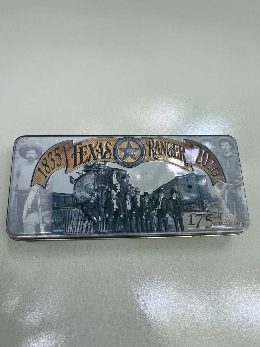 New Schrade 175th Anniversary Teaxas Ranger Knife Tin for 152 Fixed Blade